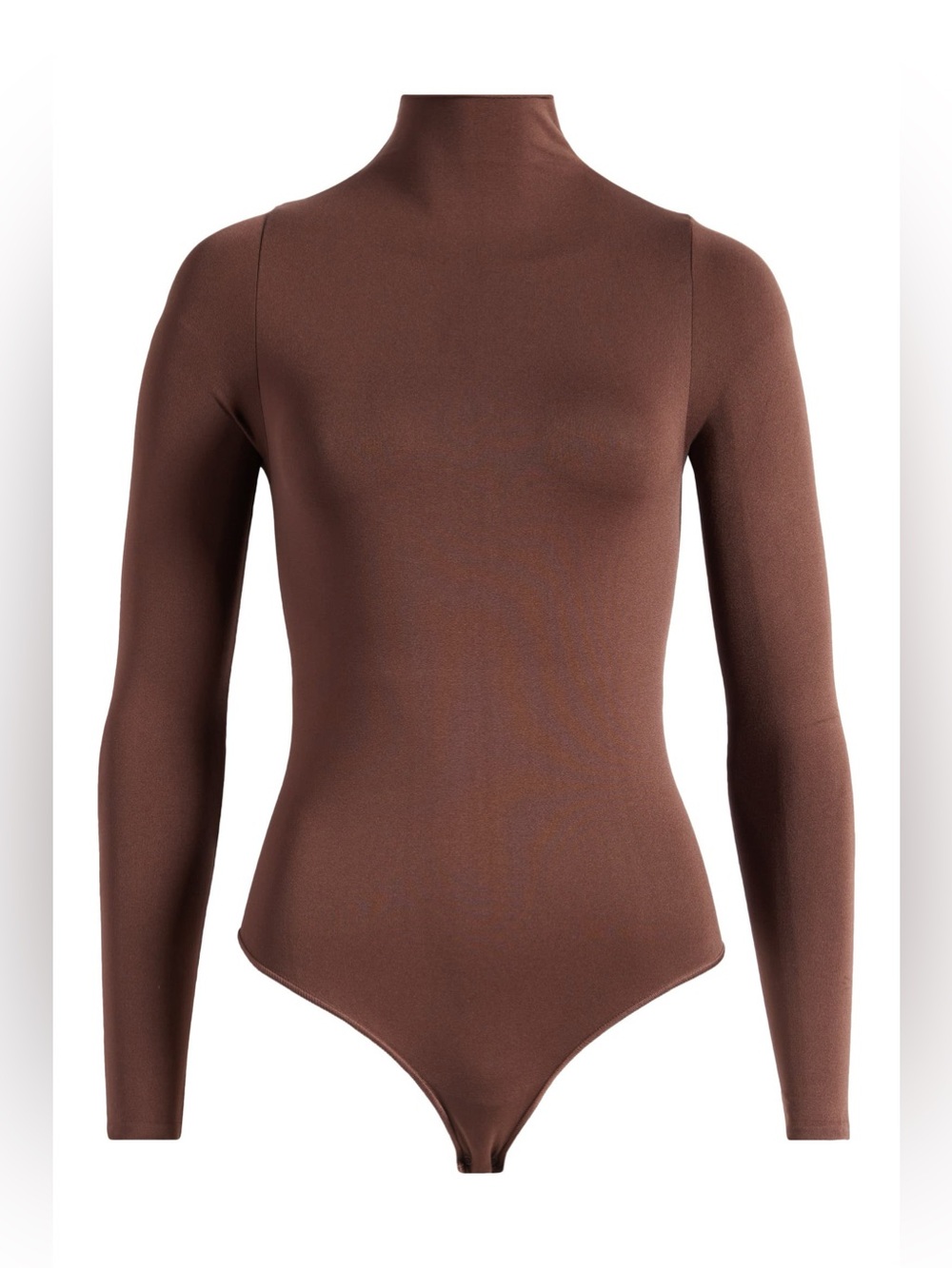 Skims Essential Bodysuits Mock Neck Long Sleeve Bodysuit